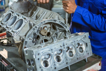 Auto Mechanic Repairing Car Engine